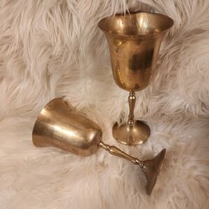Leonard Brass Vintage Goblet 6.5"